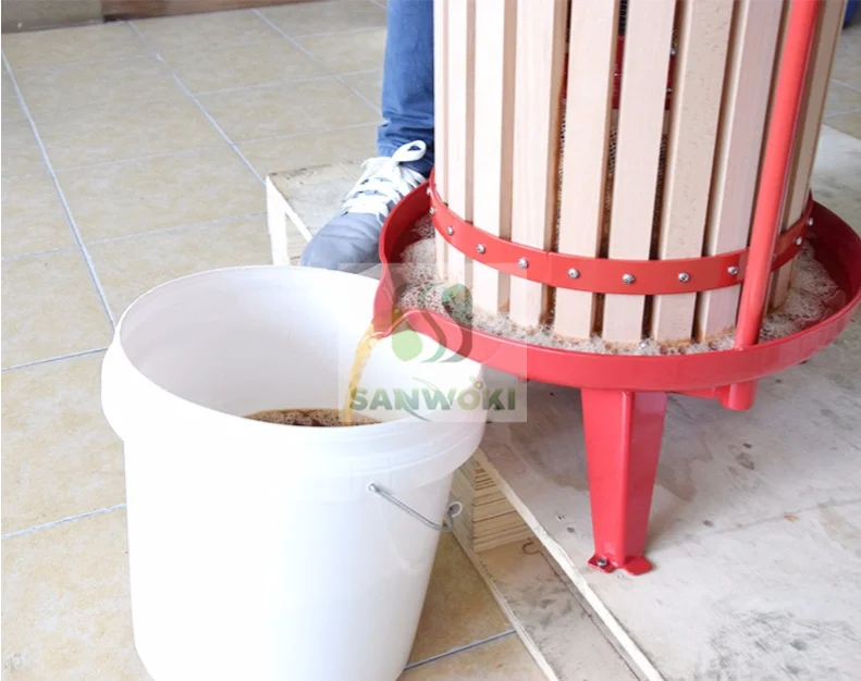 Manual grape juice extractor Lees pressing machine 18L Grape wine press juicer machine fruit Pulping Machine beeswax presser 5