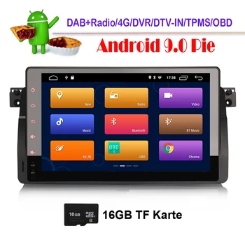 

9" Android 9.0 Bluetooth GPS Navi for BMW 3ER E46 M3 Rover 75 MG ZT With USB OBD DAB+Autoradio 4G DVB-T2