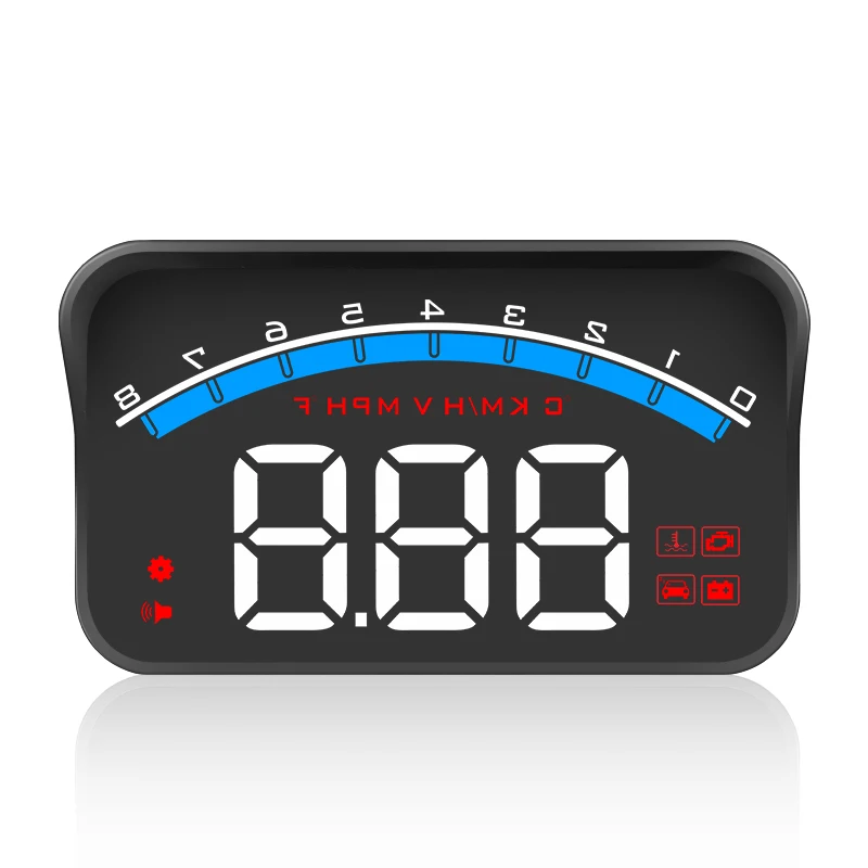 M6S Температура воды 3,5 дюймов цифровой OBD2 автомобильные аксессуары красочные Экран головой вверх Дисплей HUD Предупреждение Скорость модуль данных