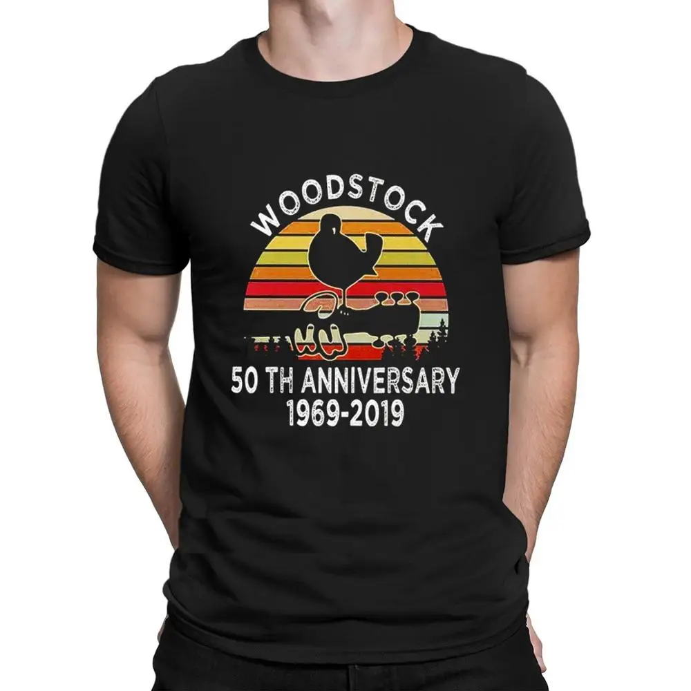 Sleeky Woodstock 50th Anniversary 1969 2020 T Shirt Print Anti - Wrinkle Letter Spring Autumn S 6XL Cotton Breathable | Мужская одежда