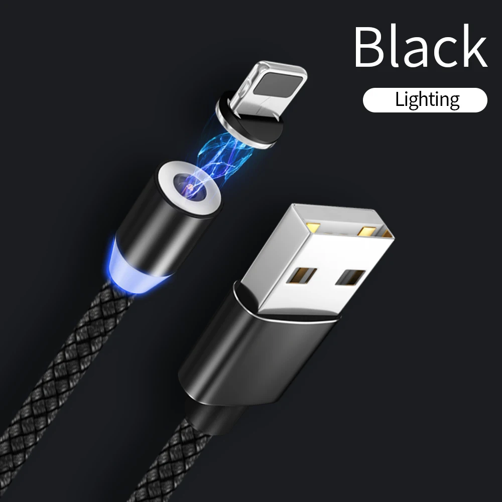 Магнитный кабель TEAEGG Micro usb type C для быстрой зарядки телефона Micro usb type-C магнитное зарядное устройство USB C для iphone huawei xiaomi кабель - Цвет: HP