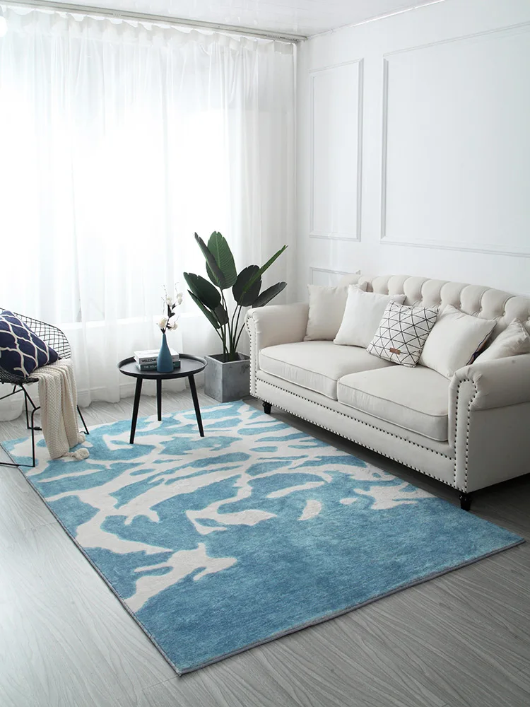 

Carpet living room coffee table pad post-modern American light luxury net red long hair covered with lovely bedroom bedside