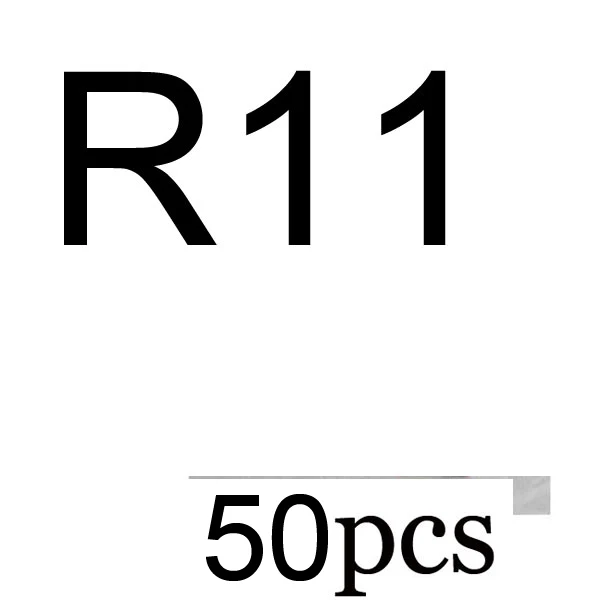 R11 50pcs 50p 3R 5R 7R 9R 17R 19R 21R иглы для татуажа полуперманентный макияж микроблейдинг лезвие ручная ручка тумана иглы аксессуары для татуажа поставка - Габаритные размеры: R11 50pcs