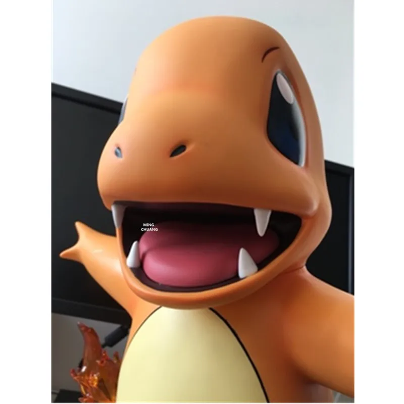 " аниме милые животные Charmander 1/1 весы украшения креативный подарок для малышей ПВХ фигурка Коллекционная модель игрушечная коробка 18 см V285