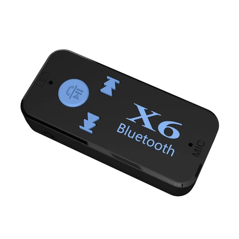 Автомобильный Bluetooth X6 музыкальный ресивер адаптер 3,5 мм разъем беспроводной громкой связи автомобильный комплект с TF кард-ридером функция