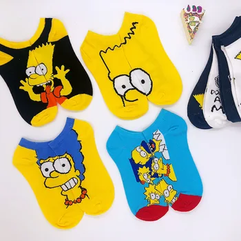 

Funny Cartoon Men's Cotton Socks Invisible Low Cut Ankle Sock Summer Casual Breathable Short Socks Unisex & Women