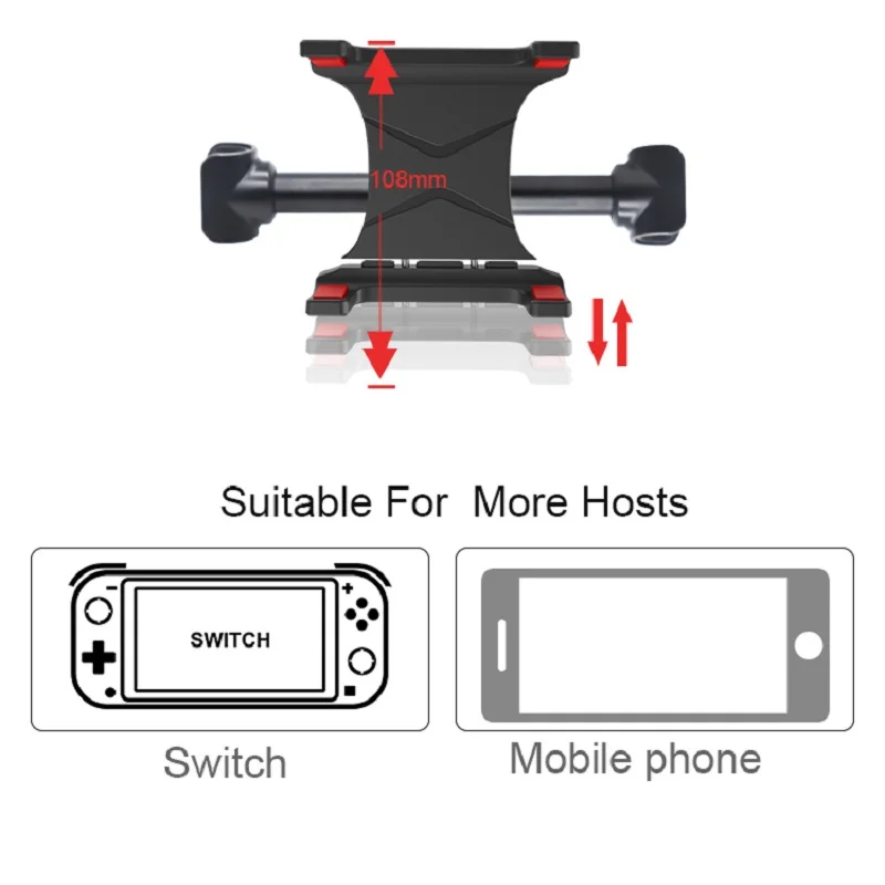Nintend Switch Car Headrest Mount 360 Degrees Adjustable Holder Stand for Nintendo Switch NintendoSwitch NS Console Accessorie