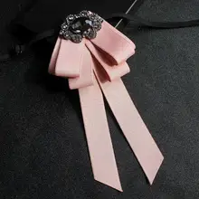 Британский мужской женский ретро воротник рубашка галстук-платок Винтаж эластичная лента Стразы сплав Бабочка Форма лента галстук-бабочка