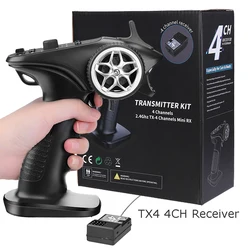 Système Radio TX4 2.4GHz 4CH, télécommande émetteur GA 4H TX avec récepteur pour voiture bateau RC PK TG3 FS GT3B 