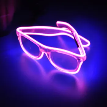 

Flashing EL wire Led Glasses Luminous Party Christmas Halloween Lighting Colorful Glowing Gift For Dj Bright Light Decoration