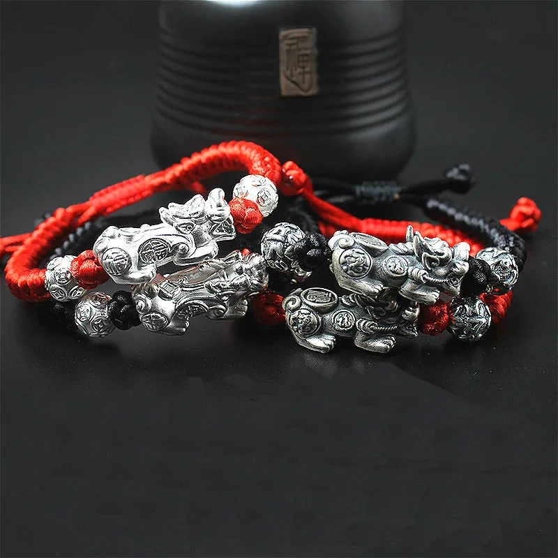 Серебряный Цвет 3D Warrior Force Charms мужской и женский браслет ручной работы PIXIU Brave trips
