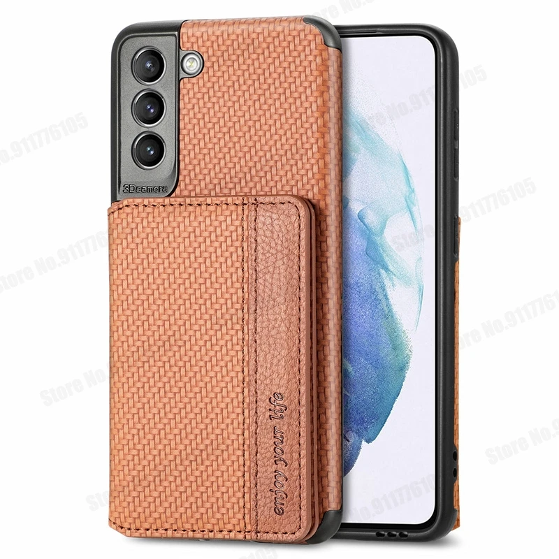 samsung silicone Wallet ID Card Holder Shockproof Case for Samsung S21 FE S21 S20 Ultra 5G Note 20 S10 Plus Magnetic Stand Phone Protective Cover samsung silicone cover