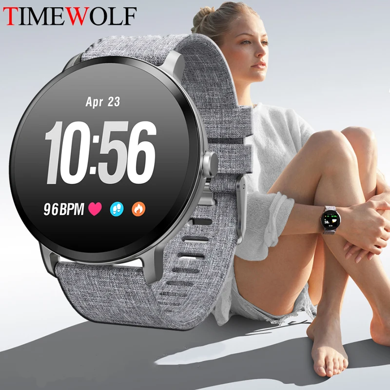 Смарт-часы Timewolf для мужчин и женщин IP67 водонепроницаемые Смарт-часы Шагомер фитнес-трекер монитор сердечного ритма Android часы