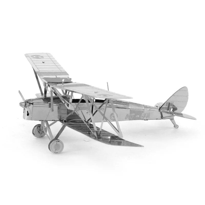 

Creative Flooring Panels All-Metal Stainless Steel DIY Assembled Model 3D Nanometer 3D Puzzle Model Tiger Moth Machine Wings