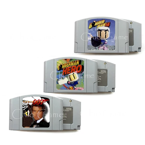Bomberman бомбардировщик человек герой Goldeneye 007 английский язык для 64 бит США/NTSC