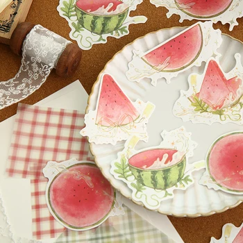 

30Pcs\DIY creative cute retro personality fun can tear Post-it notes message student stationery office supplies notebook