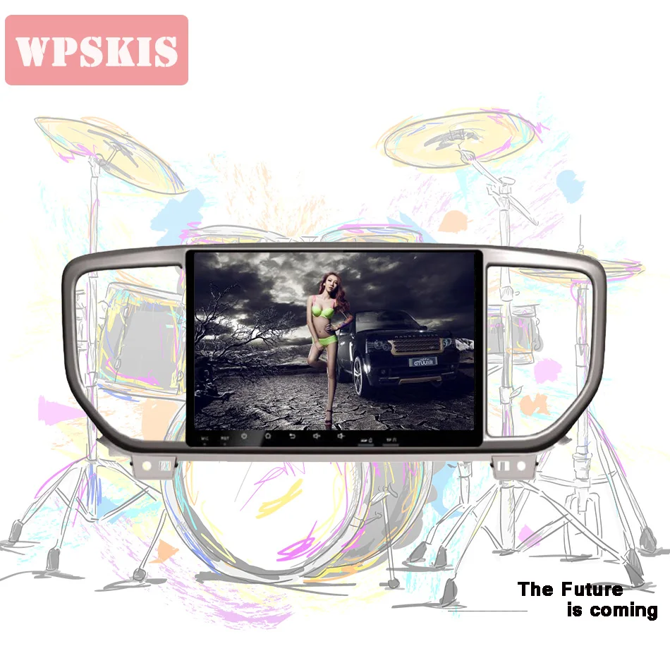 

For Kia Sportage kx5 2018 2019 Car Radio Multimedia Video Player Navigation GPS Android 10.0 4+64 with sws bt dsp dab dvr cam