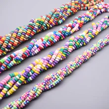 

New color 6mm Polymer Clay Beads Round Loose Spacer Beads ForJewelry Making DIY Children Handmade Charm Bracelet Necklace