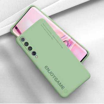 

Liquid Silicone Case For Xiaomi Mi 10 9T Pro Pocophone F2 Redmi K30 K20 Pro Cases Slim Soft Phone Letter Pattern Cover Coque