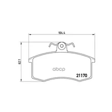 Колодки Тормозные Ваз 2108/2109/21099 Передние Brembo P41003 Brembo арт. P41003