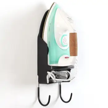 

1 X Ironing Board Hotel Storage Holder Ironing Board Combination Electric Iron Wall Storage Storage Rack Hanger Hotel Mount E3M8