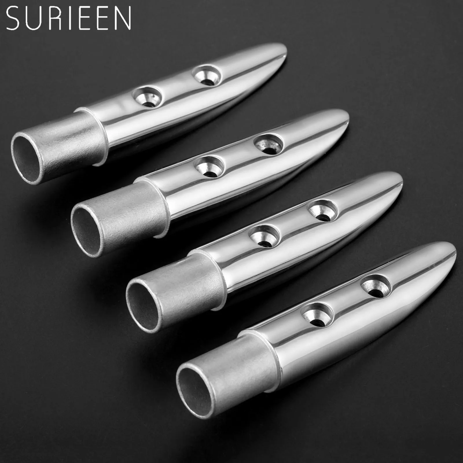 

4Pcs Marine Stainless Steel 316 Sailboat Powerboat Rail End Boat Hand Rail Fitting For 7/8inch Tube Pipe Boats Accessories Yacht