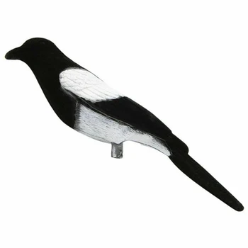 

Realistic Decoy Glossy Protect Crop Tool Ornament Trap Flocking Magpie Lifelike Target Hunting Bait Garden Decoration Outdoor