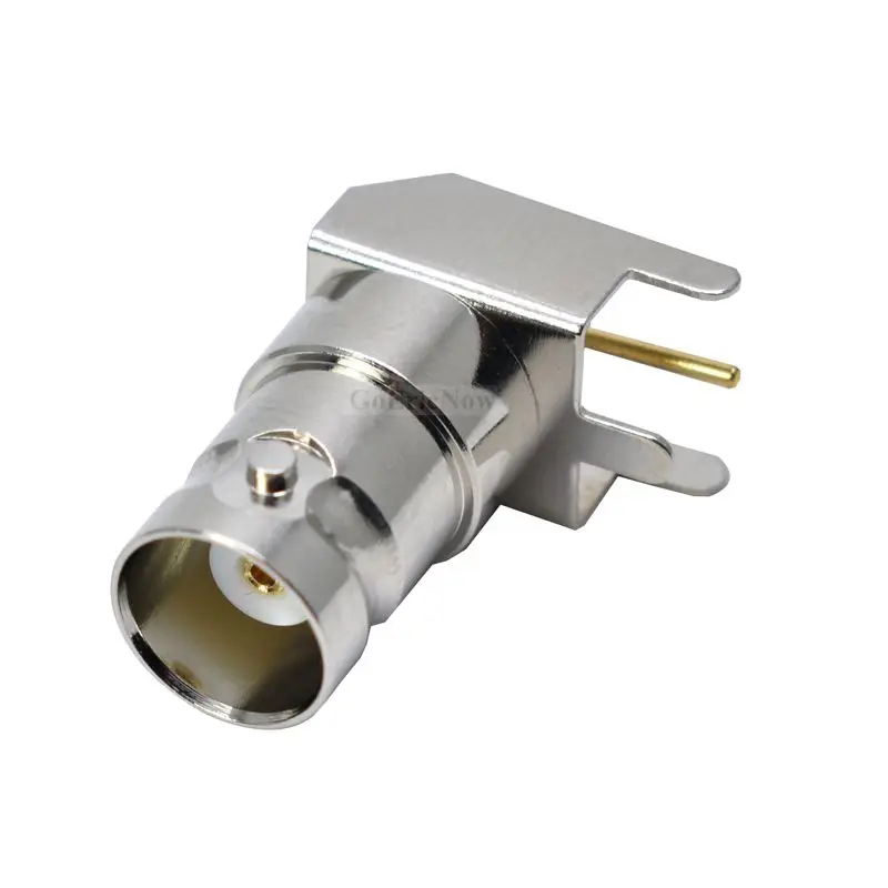 5 шт. 50ohm bnc-коннектора для правый угол крепление на печатную плату пайкой RF разъем