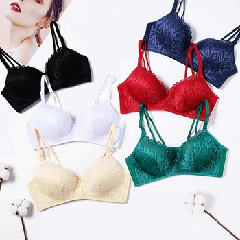 

Push Up Bra for Women Sexy Lace Ultra Thin Bralette Floral Seamless Bras Underwear Women's Bras Female Lingerie Brassiere 2019