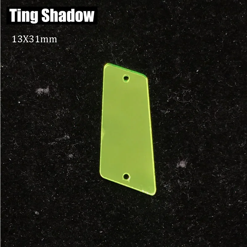 35 Mixed size 50pcs yellow blue neon green Acrylic Mirror sew on Rhinestones Irregular sew on stones crystal strass acrylic mirror - Color: 35
