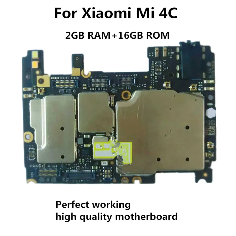 

2GB+16GB Unlocked Main Board Mainboard Motherboard With Chips Circuits Flex Cable For Xiaomi Mi 4C Mi4C M4C