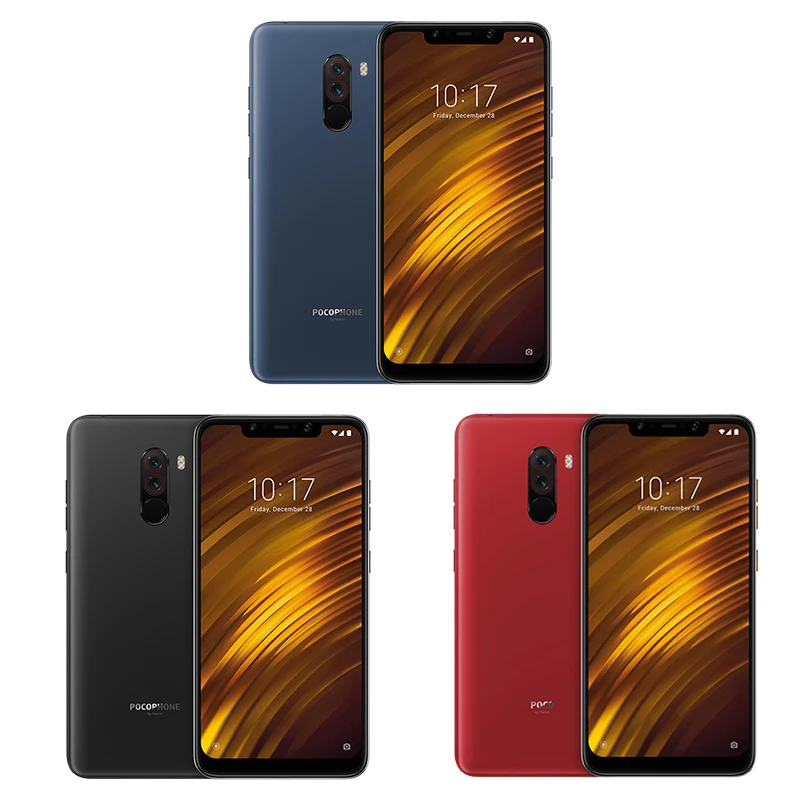 Мобильный телефон Xiaomi POCOPHONE F1, 6 ГБ, 128 ГБ, Восьмиядерный процессор Snapdragon 845, LiquidCool, 6,18 дюймов, 2246x1080, FHD, двойная камера AI