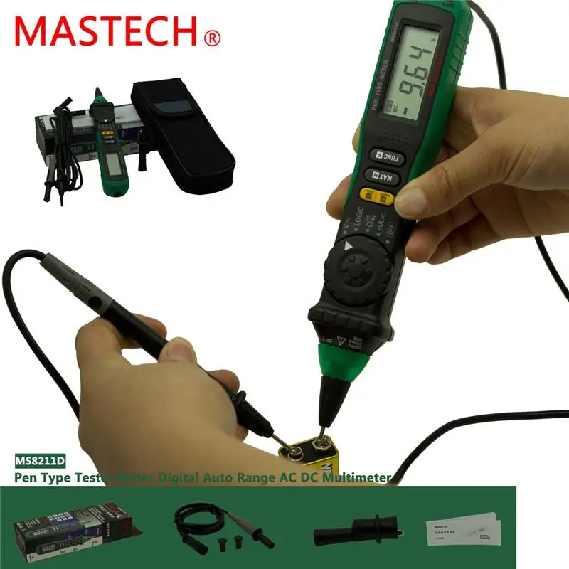 Цифровой мультиметр Mastech MS8211D тестер постоянного тока напряжения и