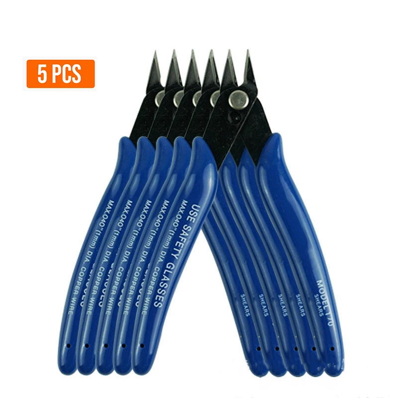 5 PCS Dropship Plier PLATO 170 Electrical Wire Cable Cutters 170 Diagonal Pliers Side Snips Stainless Steel Nipper Hand Tools