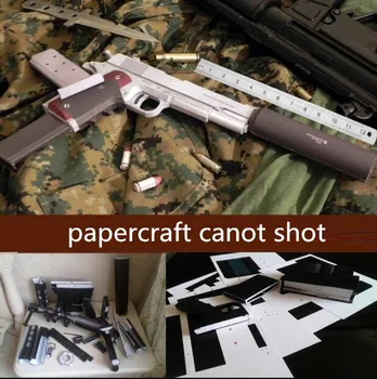 

3D Paper Model Pistol M1911 Papercraft Handmade Puzzles Educational DIY Kids Toys Birthday Gift 2194