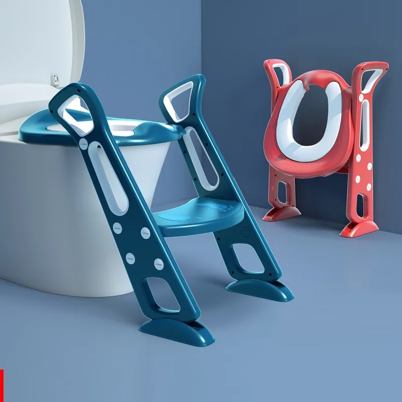 

Folding Infant Potty Seat Urinal Backrest Training Chair with Step Stool Ladder for Baby Toddlers Safe Toilet Potties