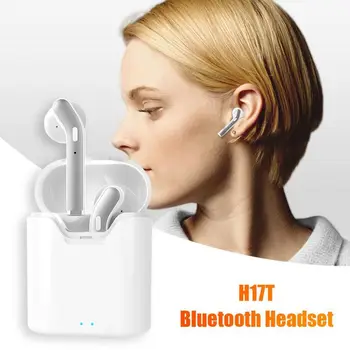 

1Pair H17T TWS Subwoofer Wireless Earbuds Bluetooth 5.0 Headset Stereo Hi-fi Sound True Wireless Earphone with Charging Case
