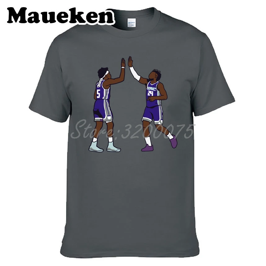 14 Мужская футболка Sacra men to new star Deaaron Fox 5 x Buddy Hield 24 одежда футболка мужская футболка с круглым вырезом W19102003 - Цвет: 14
