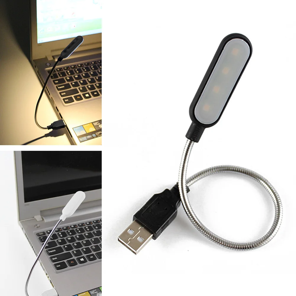 Kaufe Schwarzer Mini-PC-Computer zum Lesen, flexibles USB-LED-Licht, helle  Tastaturlampe