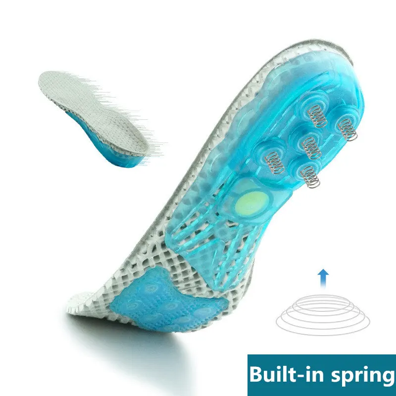 EVA Spring silicone orthopedic shoes sole sport Insoles arch support inserts Plantar Fasciitis sneaker Built-in spring insole | Спорт и