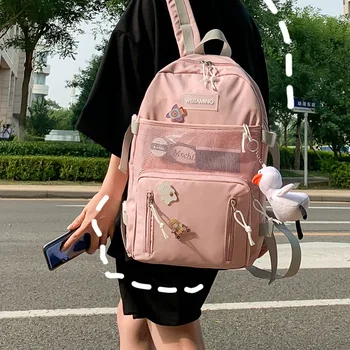 

School Bag Women Korean-Style Harajuku Ulzzang Campus Middle Students In Junior High Student'S Young Gir