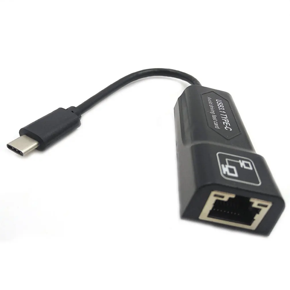 

USB3.1Type-C Gigabit Network Adapter Network Card To RJ45 Network Cable Interface Copper Gigabit Ethernet