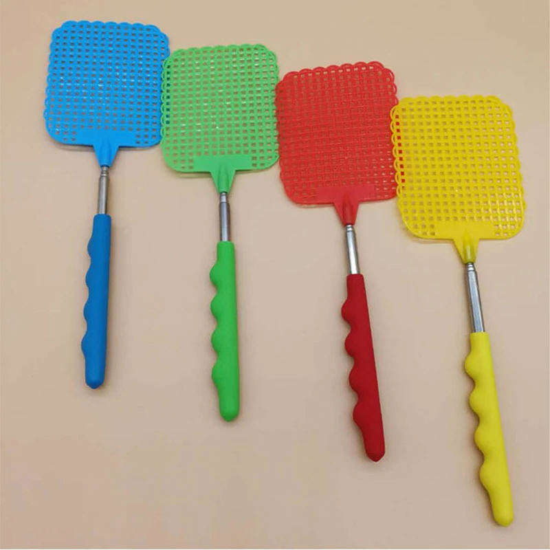 Pest Control Tools Extendable Flies Swatter Plastic Simple Pattern Fly Swat DSUK 