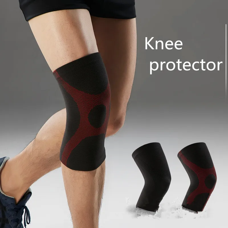 

TJ-Tianjun 1 Double Sports Kneecaps Cycling Fitness Non-slip Breathable Knit Thermal Silicone Sponge Kneecaps For Both Men Women