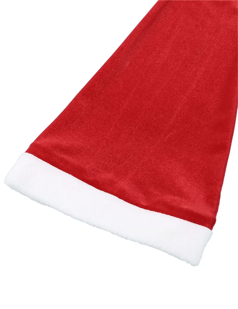 2 шт., женский костюм Mrs Santa Coslplay, рождественское нарядное платье, наряд с круглым вырезом и длинным Расклешенным рукавом, белое Фланелевое приталенное платье, шляпа