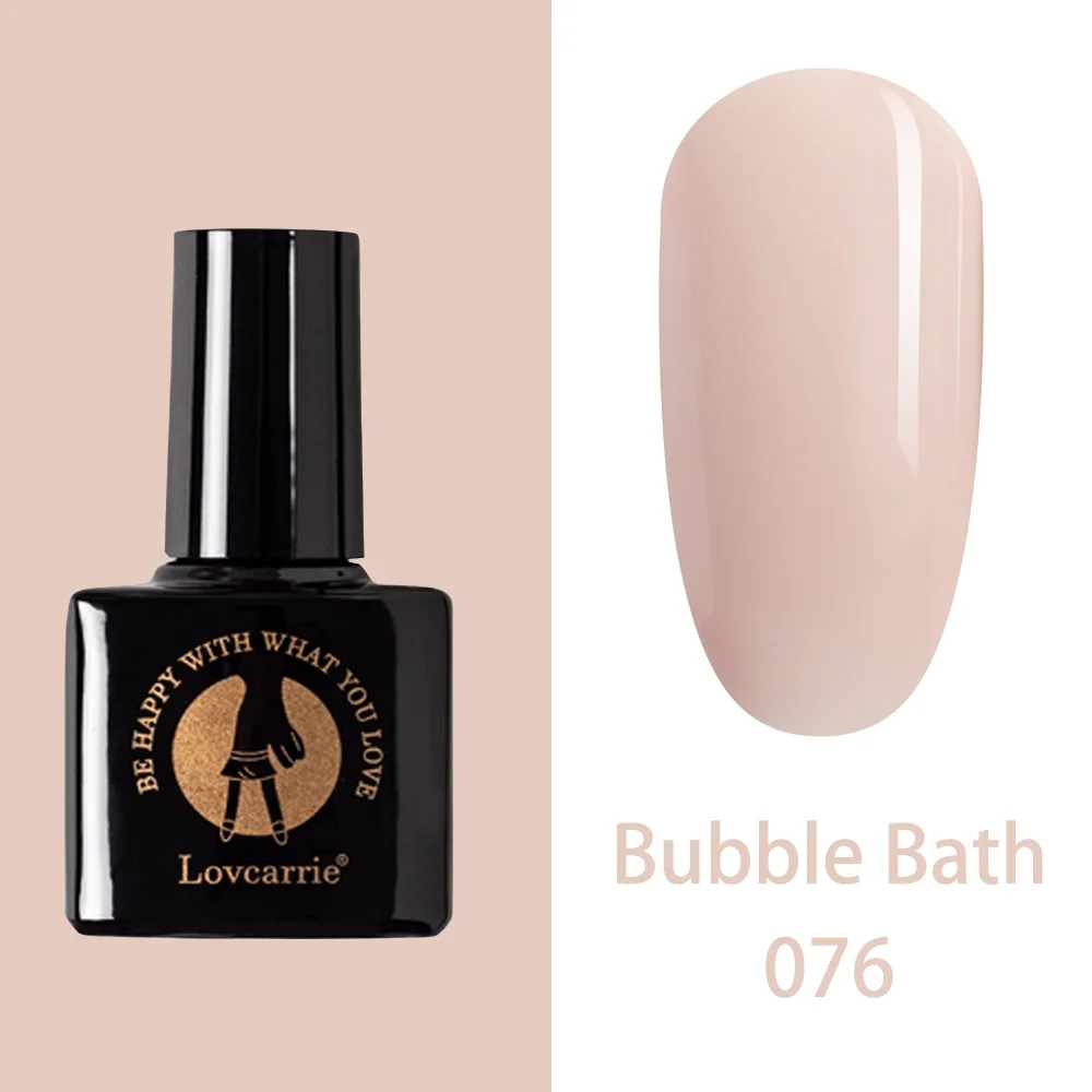 076 LOVCARRIE набор гель-лака Lucky color UV Vernis Полупостоянный праймер верхнее покрытие 6,5 мл Лак для маникюра гель лак для ногтей - Цвет: 076