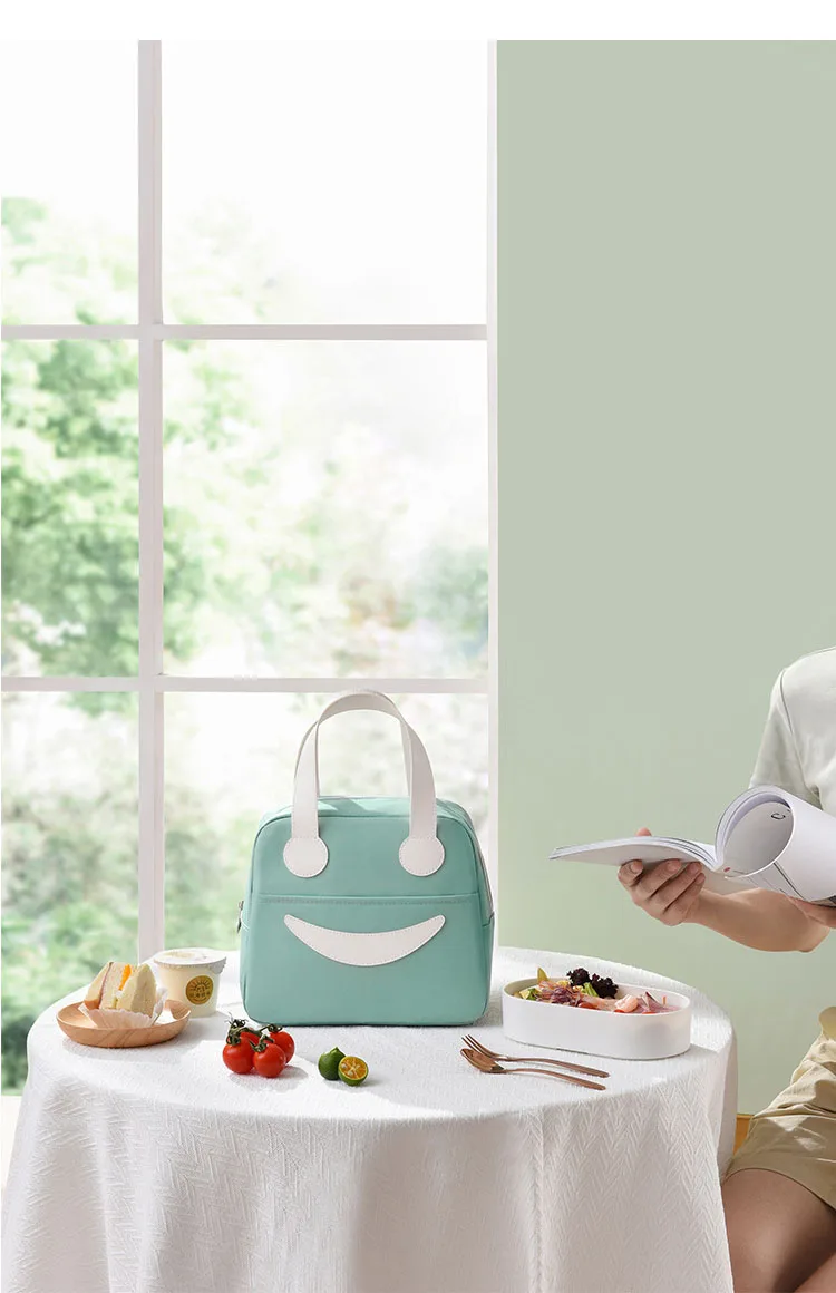 Portable lunch bag insulated refrigerated food safety warm lunch bag girls warm food picnic ladies 1 PCS lunch bag cooler bag