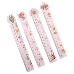 H05B Kawaii Clear Straight Ruler School Stationery for Teacher Prize Party Gift 15cm