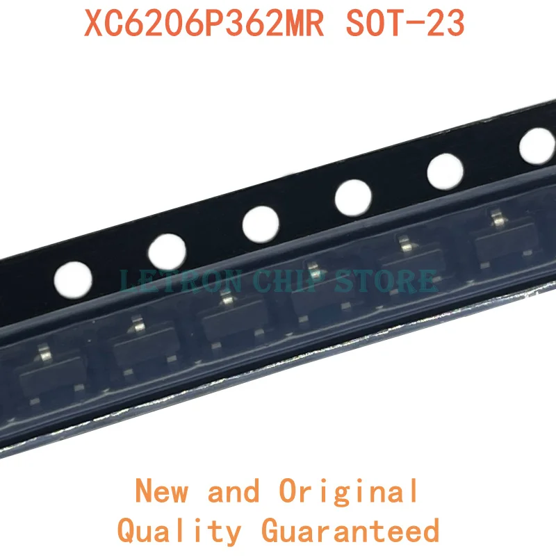 Чип линейного регулятора 100 шт. XC6206P362MR SOT-23 665K 3 6 В SOT23 SMD LDO новый и оригинальный чип
