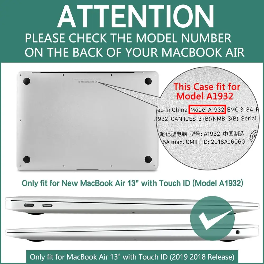 Силиконовая накладка на клавиатуру для нового Macbook Air 13 дюймов 2018 2019 подходит